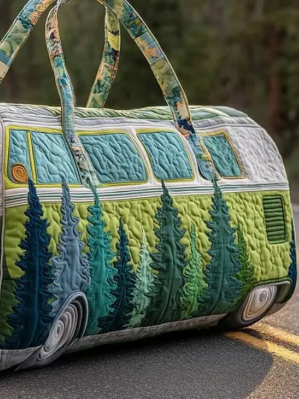 Hippie van duffle tote bag - Picture 2 of 3